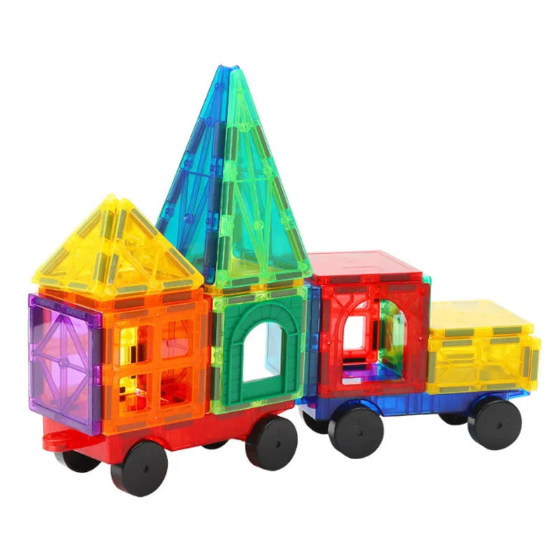 Magnetic Building Tiles - STEM Learning Blocks for Creative Play