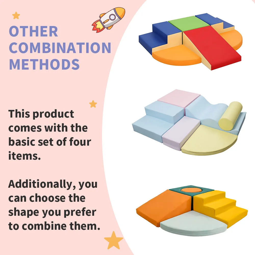 Kids Soft Foam Play Climbing Blocks Set