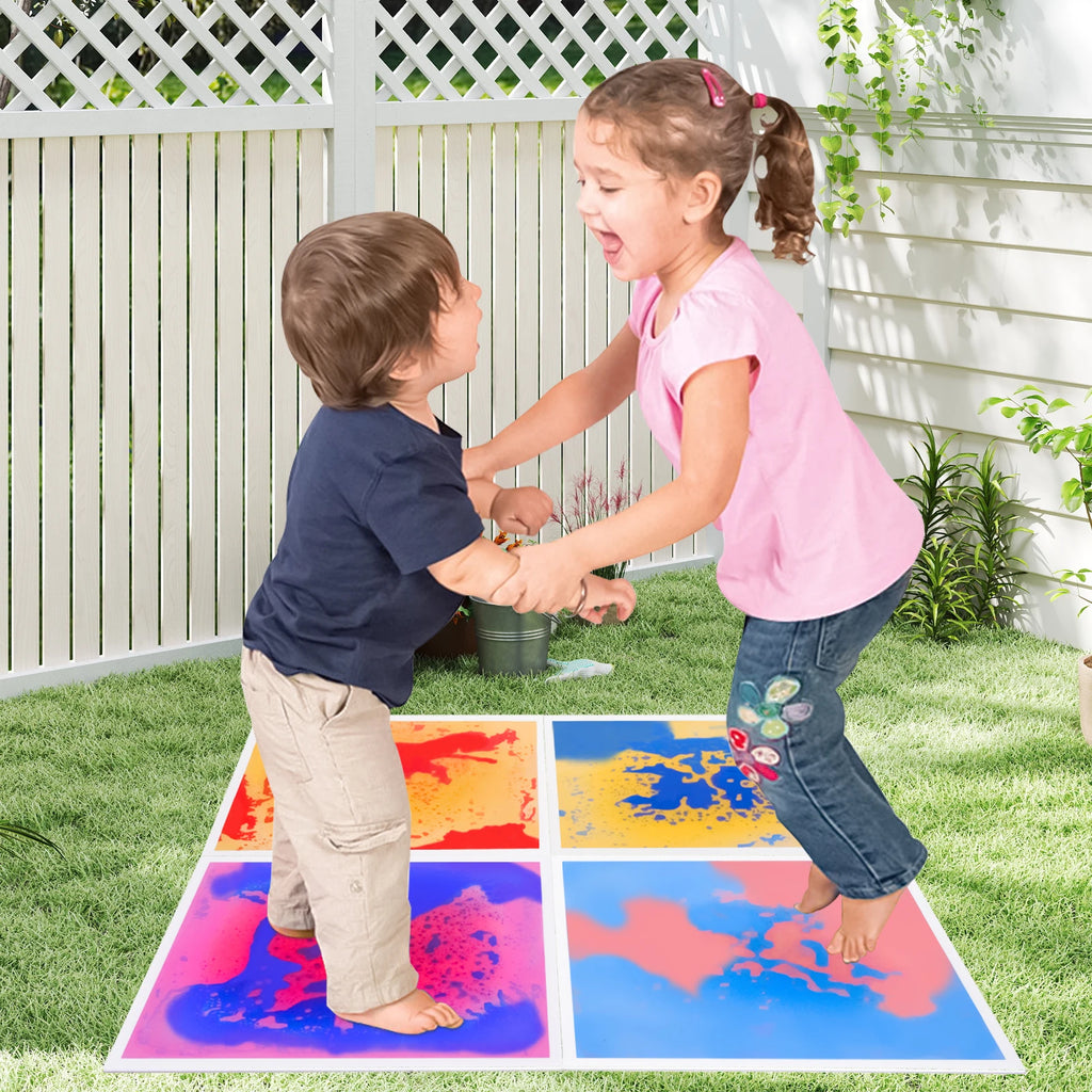 4PCS Floor Tiles for Kids - Sensory Room Calming Floor Mats