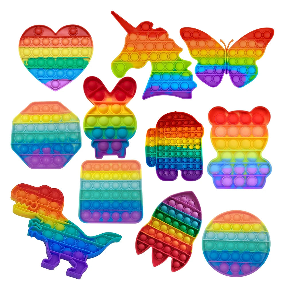Rainbow Pop Bubble Fidget - Sensory Stress Relief Toy