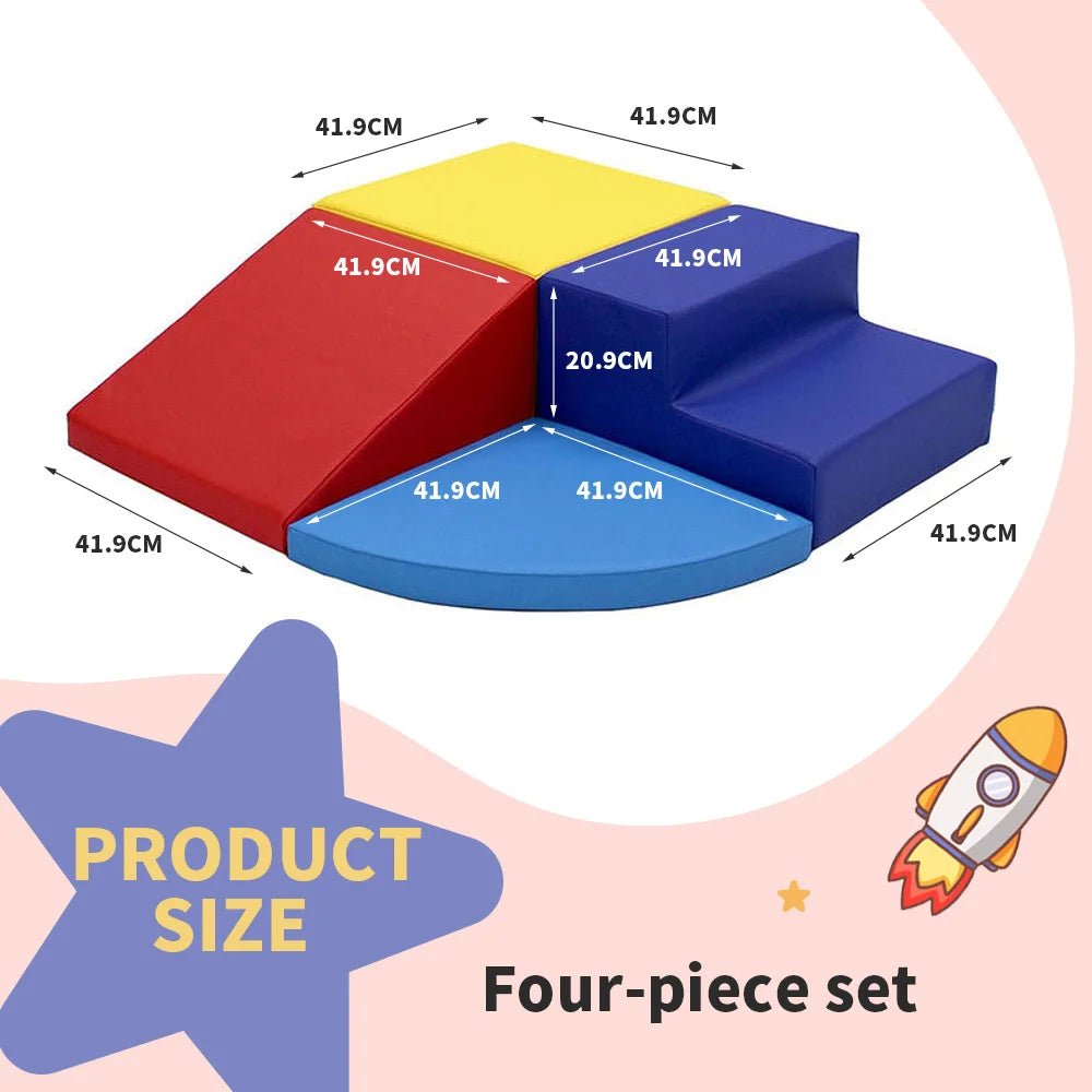 Kids Soft Foam Play Climbing Blocks Set