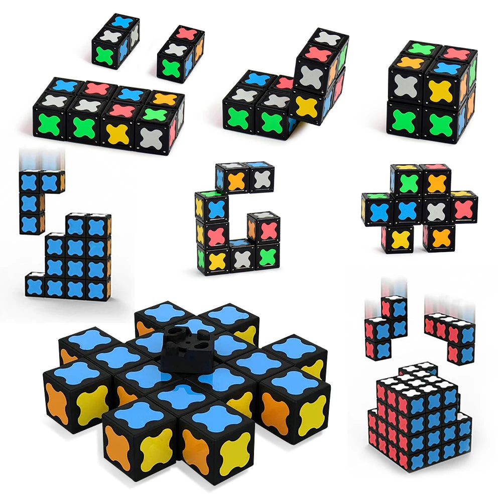 2-in-1 Magnetic Fidget Spinner & Cube - Transformable Stress Toy