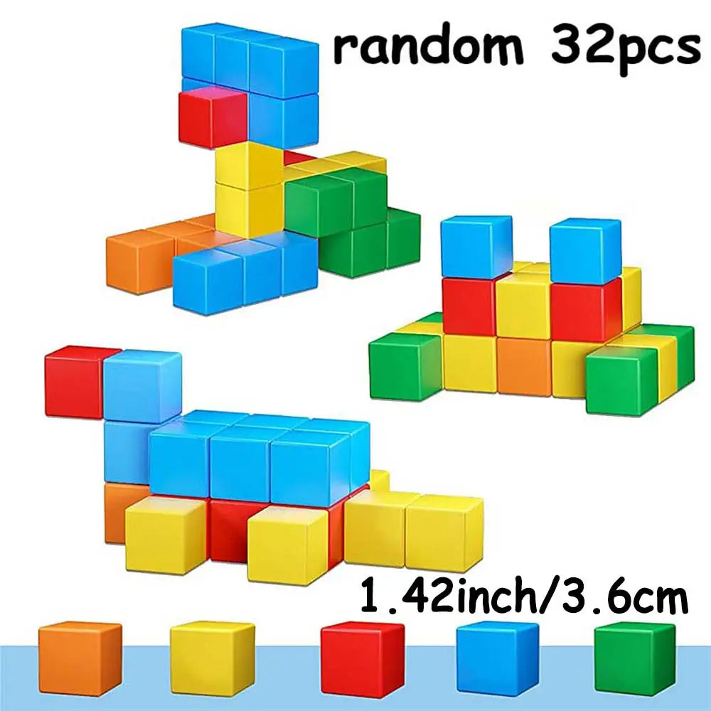 Mini Magnetic Building Tiles - 1.42" STEM Learning Blocks