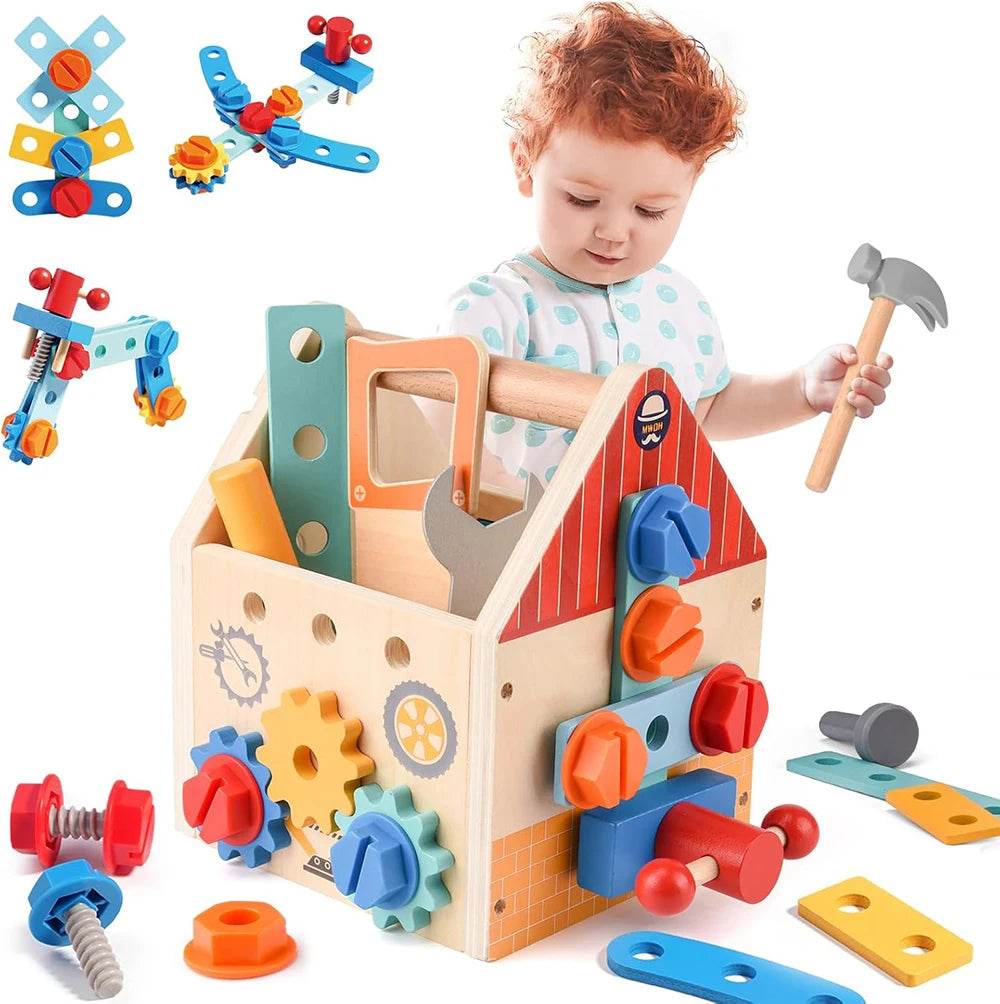 Wooden Tool Bench Set