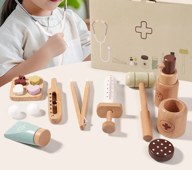 Wooden Doctor Play Set