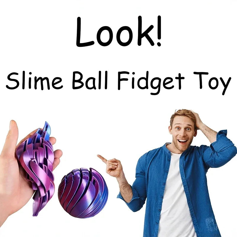 TwistSphere Slime Ball Fidget Toy – Sensory Toy for Neurodiverse Kids & Adults