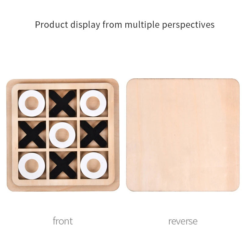Wooden Tic-Tac-Toe Game