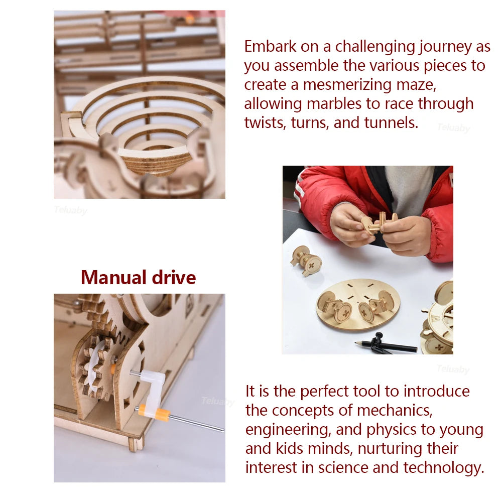 Wooden Marble Run Model