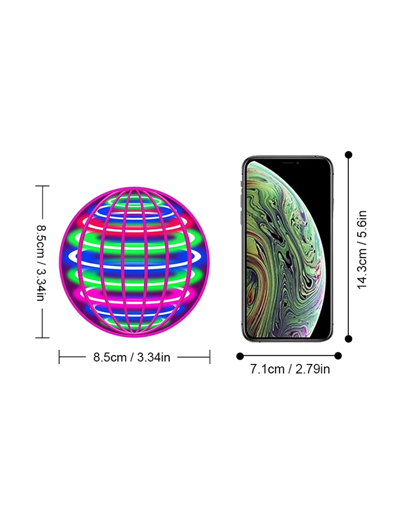 Gravity-Defying Flying Ball - LED Magic Boomerang Toy