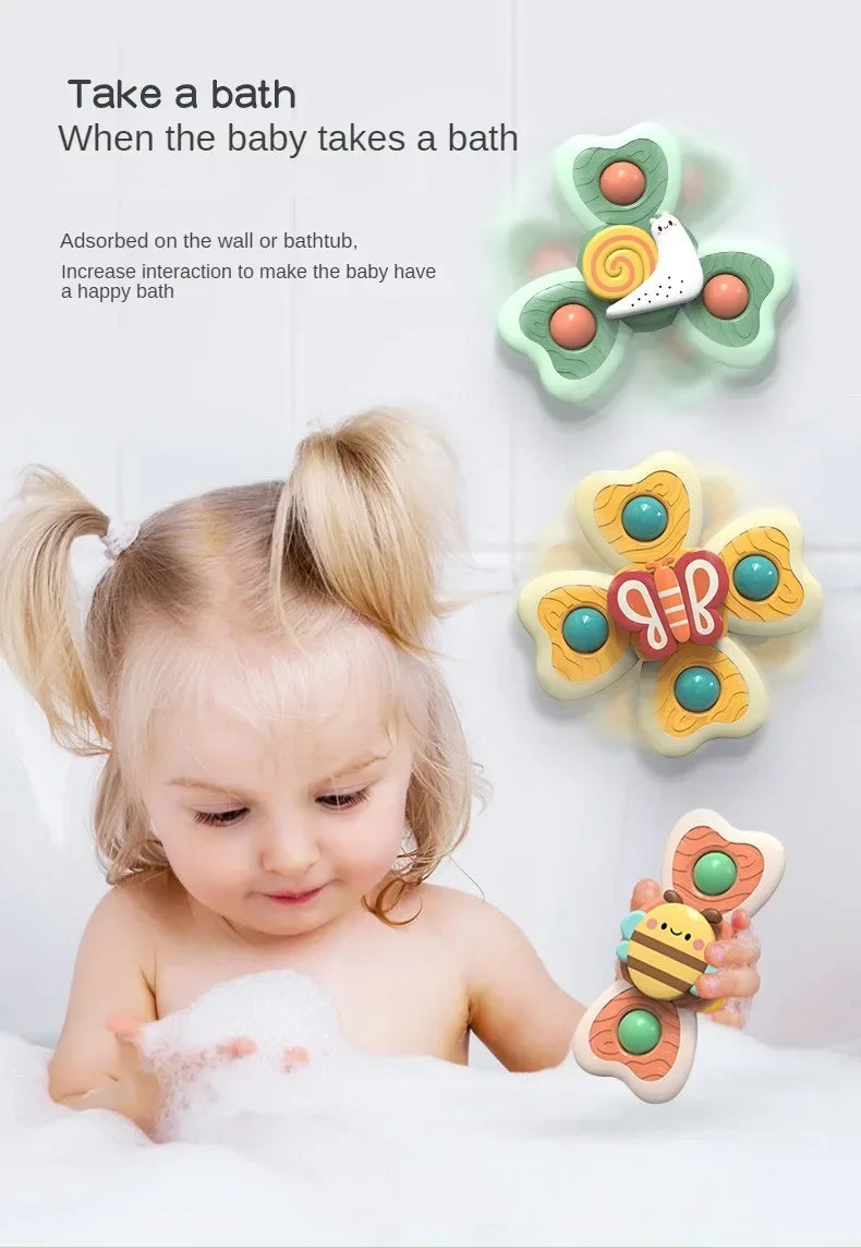 Suction Spinner Bath Toys