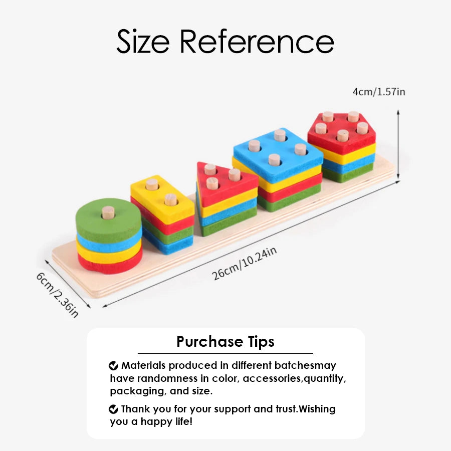 Wooden Sorting Stacking Toy