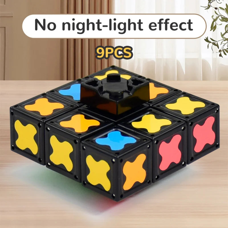 2-in-1 Magnetic Fidget Spinner & Cube - Transformable Stress Toy