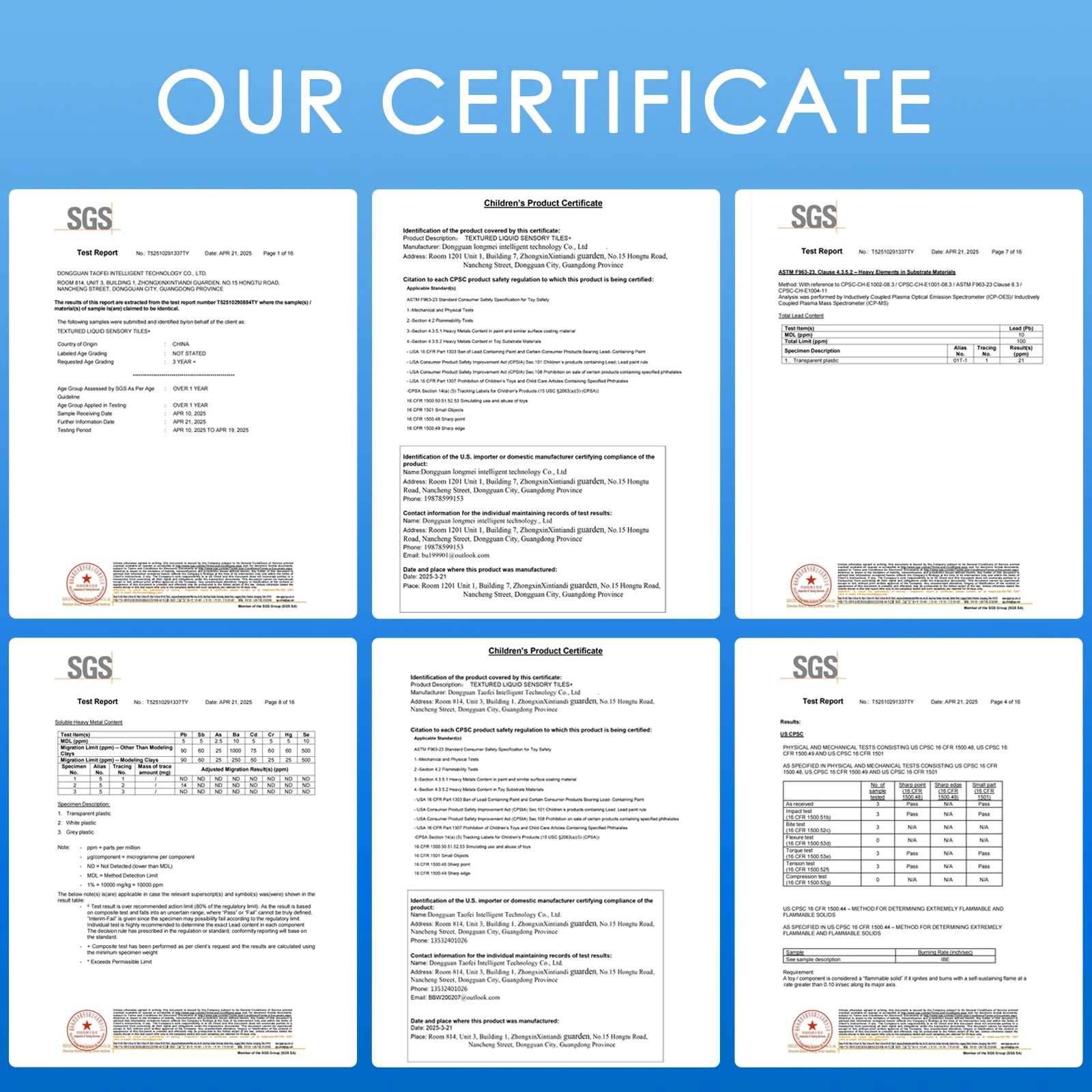 4PCS Floor Tiles for Kids - Sensory Room Calming Floor Mats