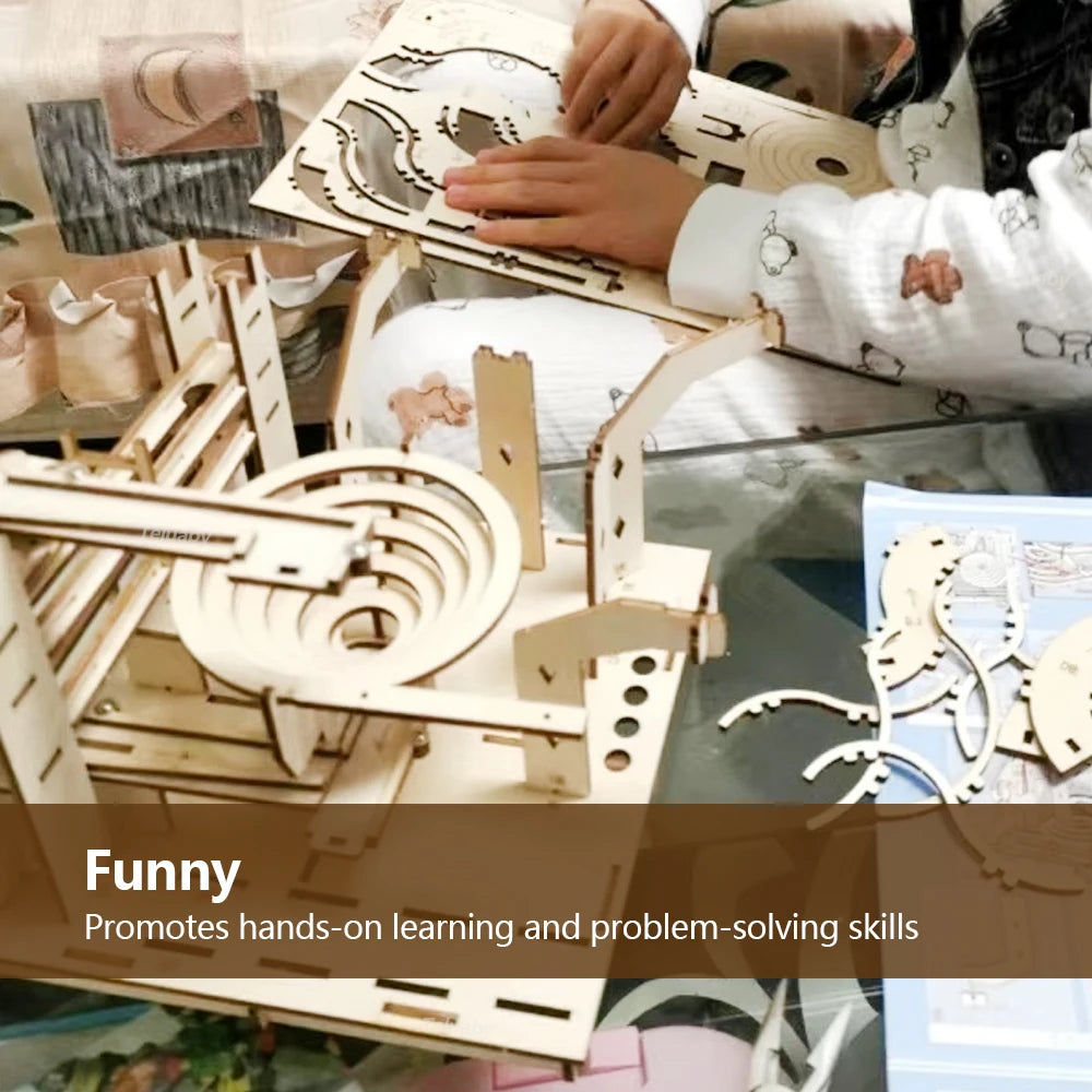 Wooden Marble Run Model