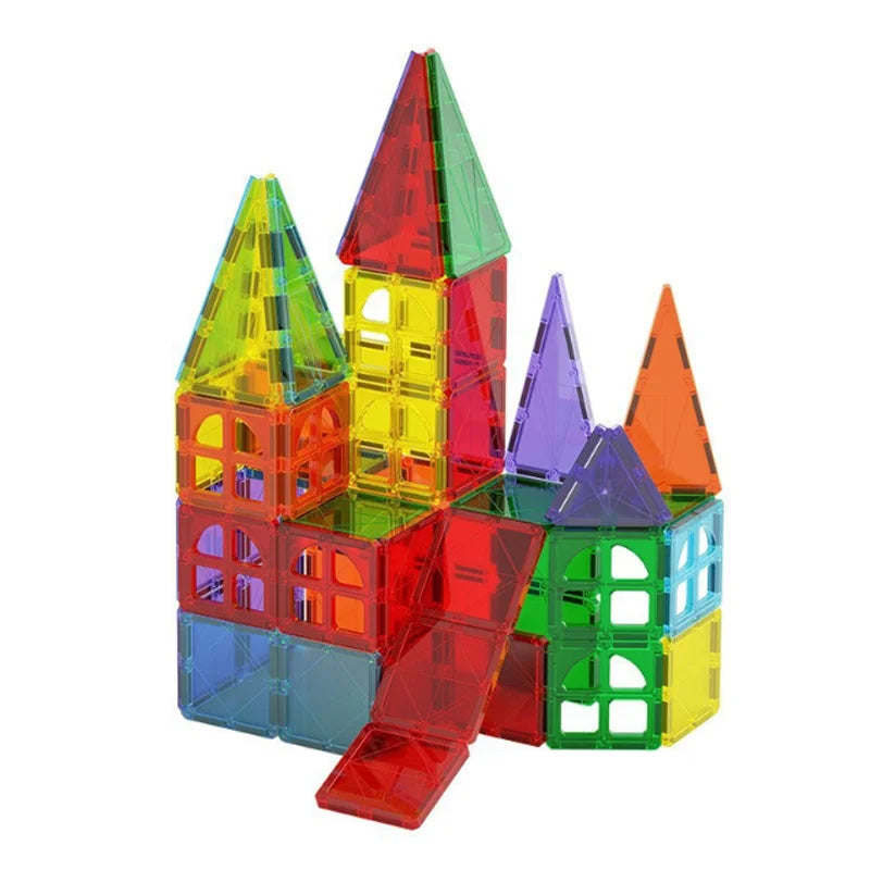 Magnetic Building Tiles - STEM Learning Blocks for Creative Play