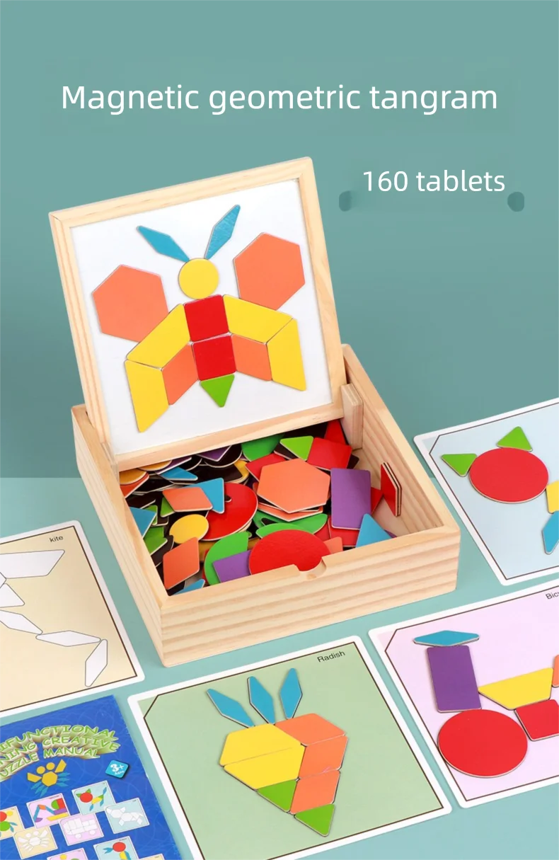 Magnetic Picture Puzzle Blocks