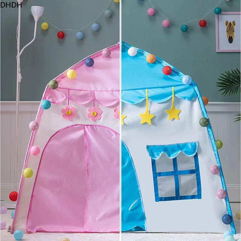 Princess Castle Tipi Tent - Foldable Indoor & Outdoor Playhouse