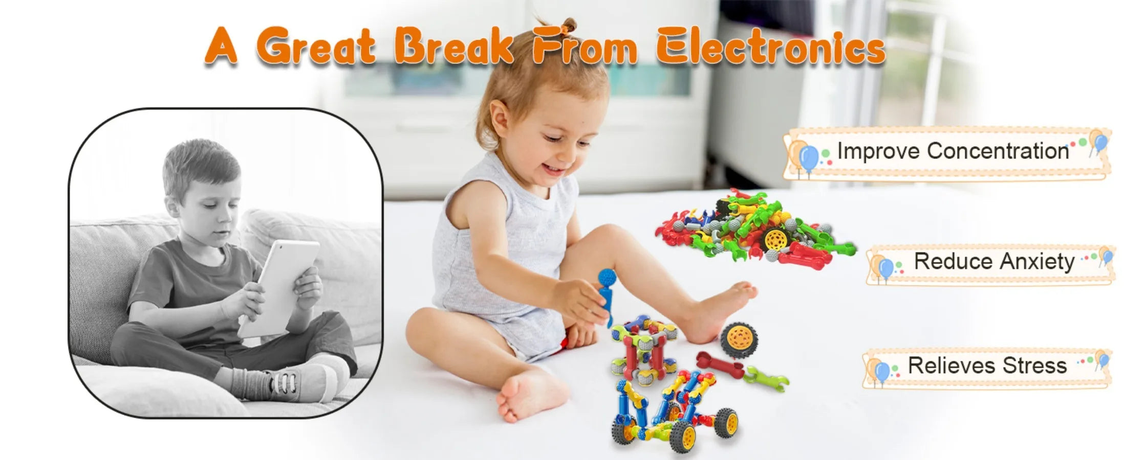 Creative STEM Building Blocks - 18+ Models Construction Set