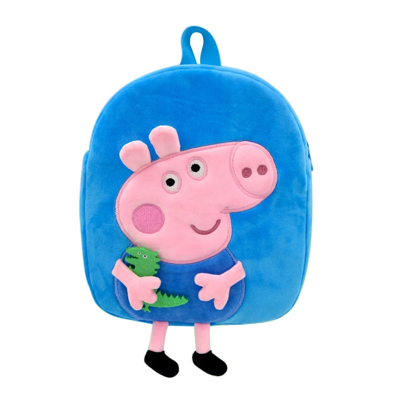 Peppa Pig Plush Backpack - Kindergarten School Bag 19cm