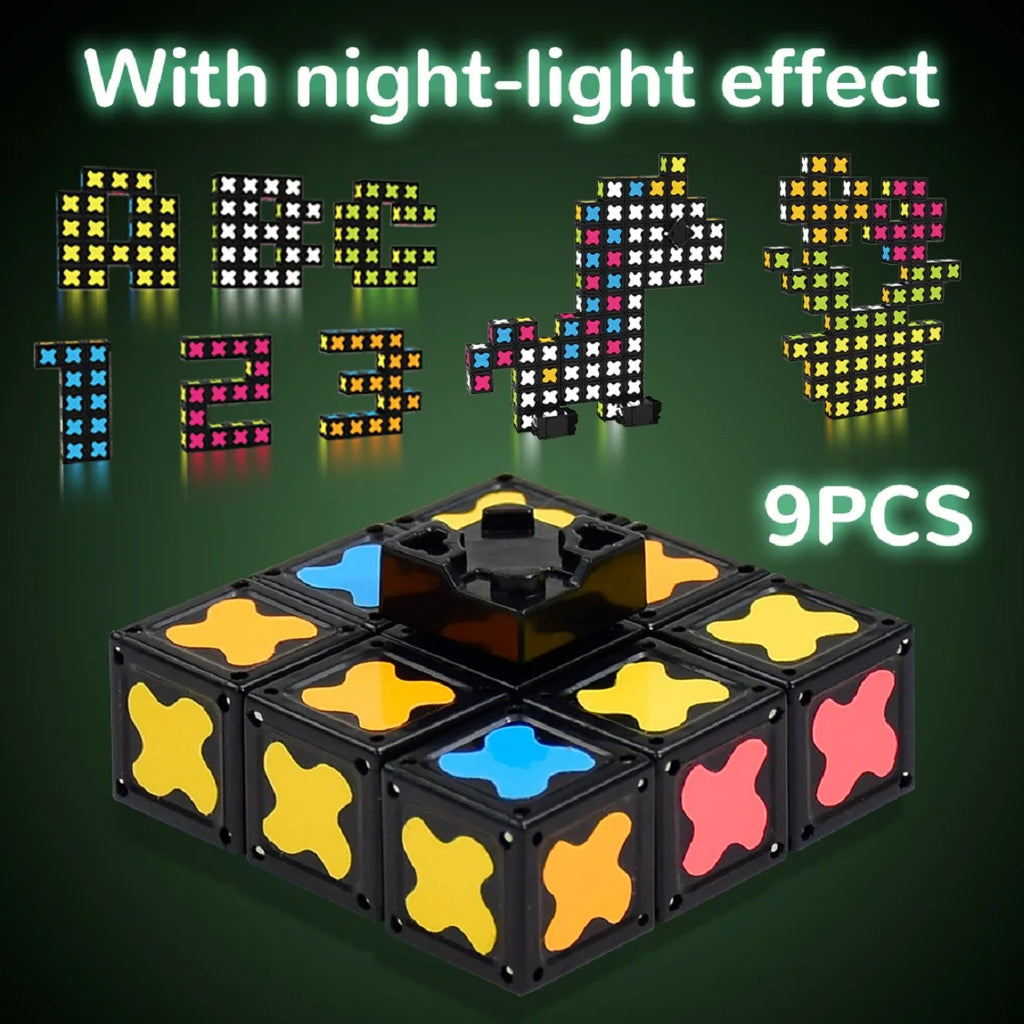 2-in-1 Magnetic Fidget Spinner & Cube - Transformable Stress Toy