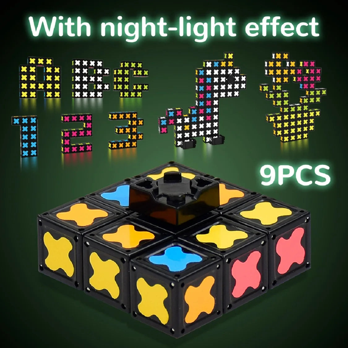 2-in-1 Magnetic Fidget Spinner & Cube - Transformable Stress Toy