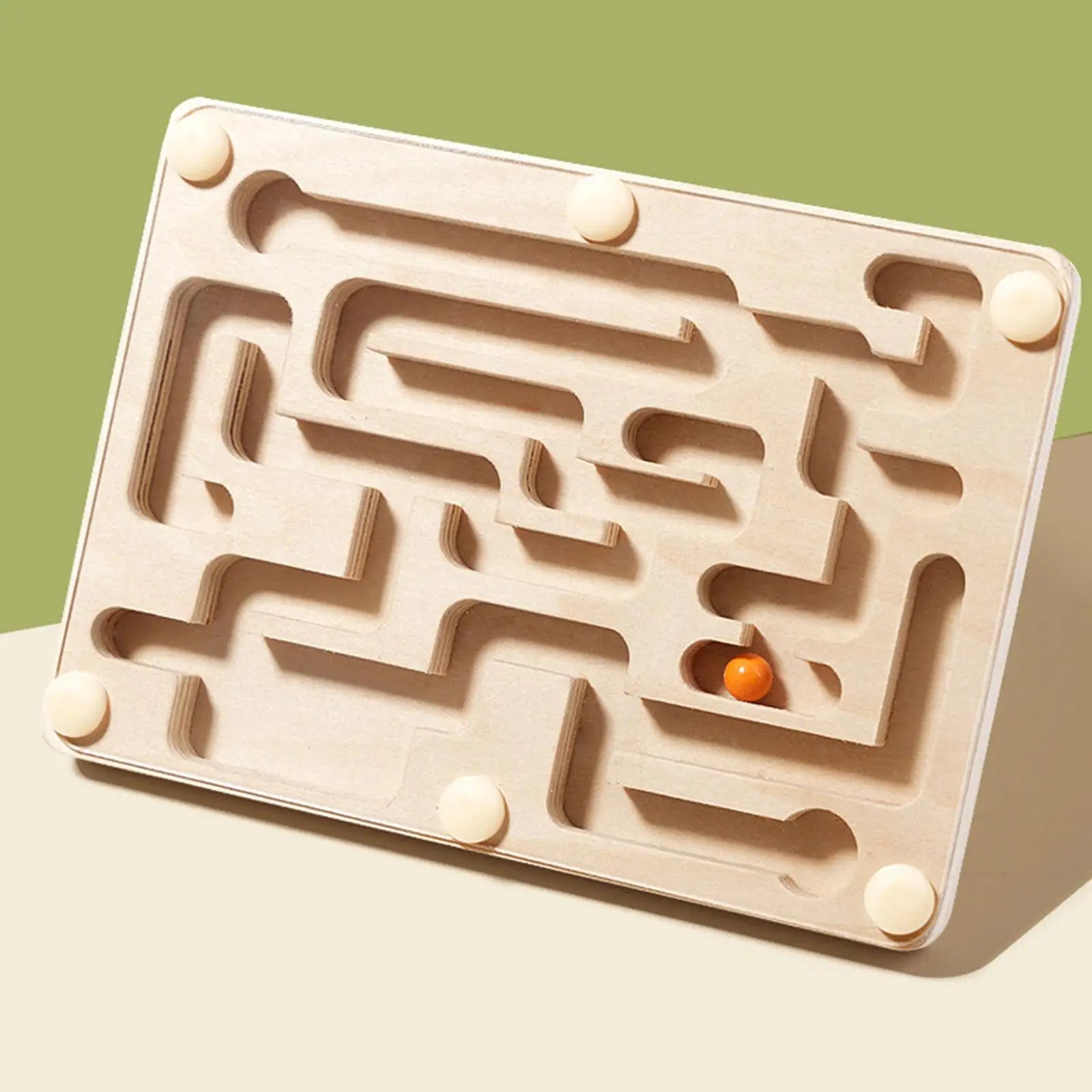 Wooden Marble Maze Game