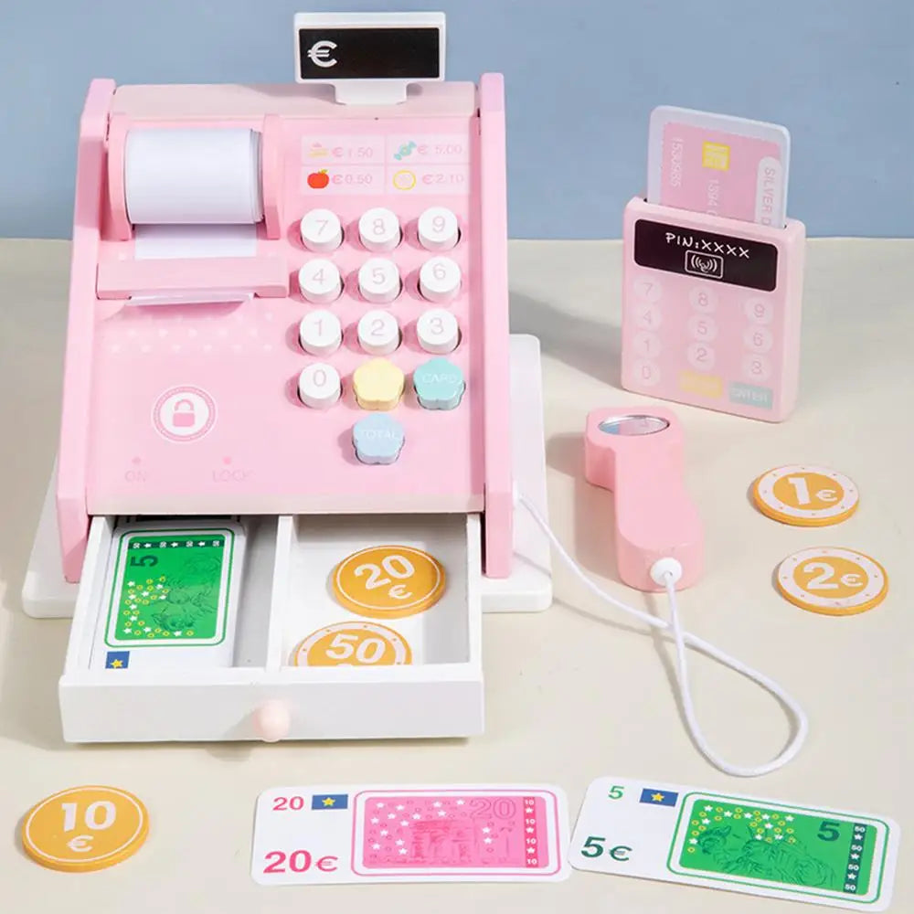 Wooden Kids Cash Register
