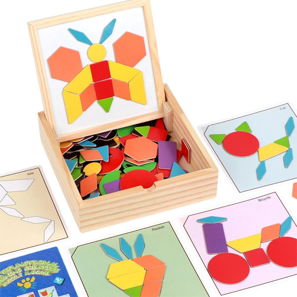 Magnetic Picture Puzzle Blocks