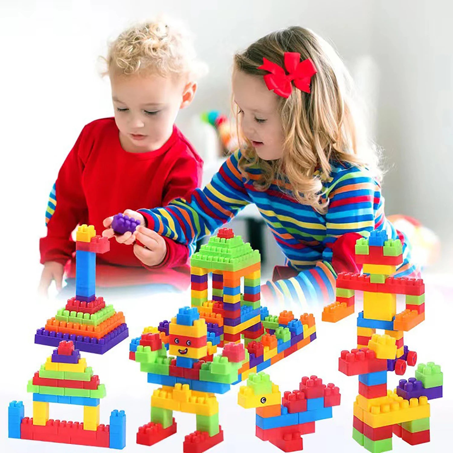 Large Building Blocks Set - 100 Pieces