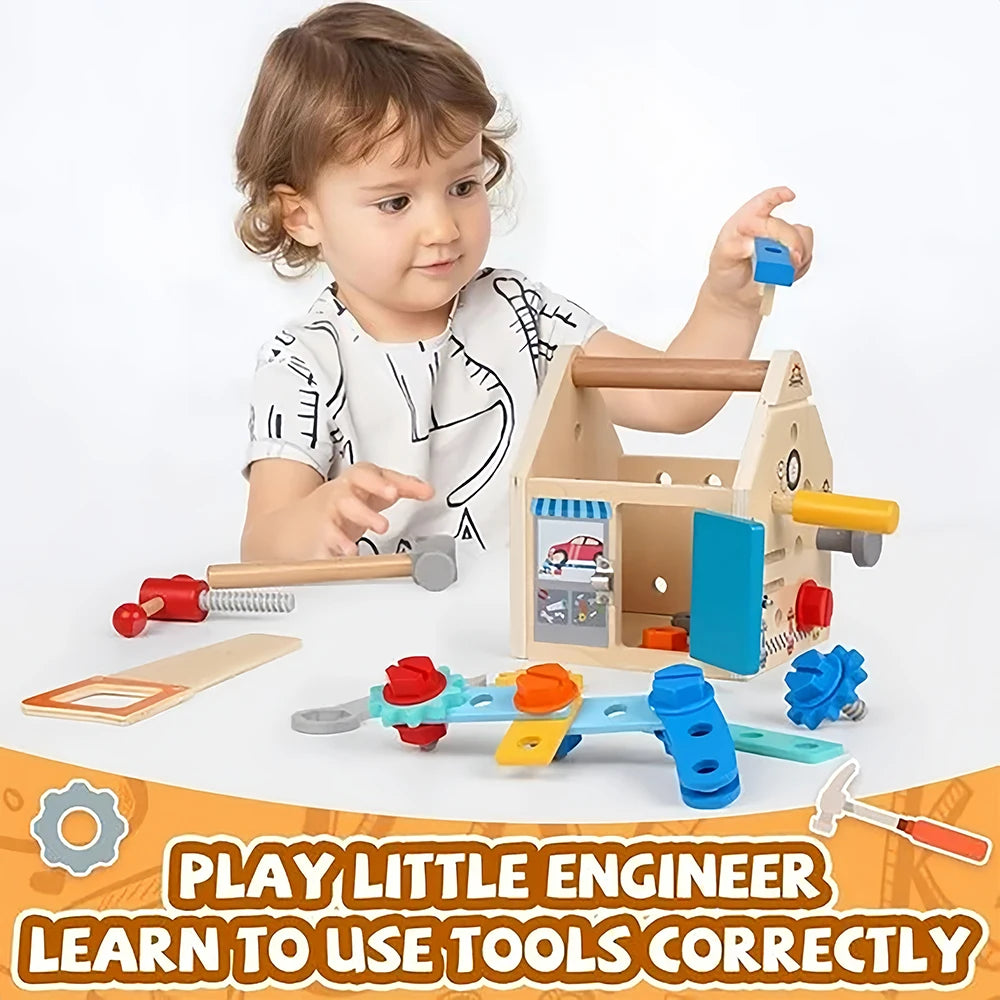 Wooden Tool Bench Set