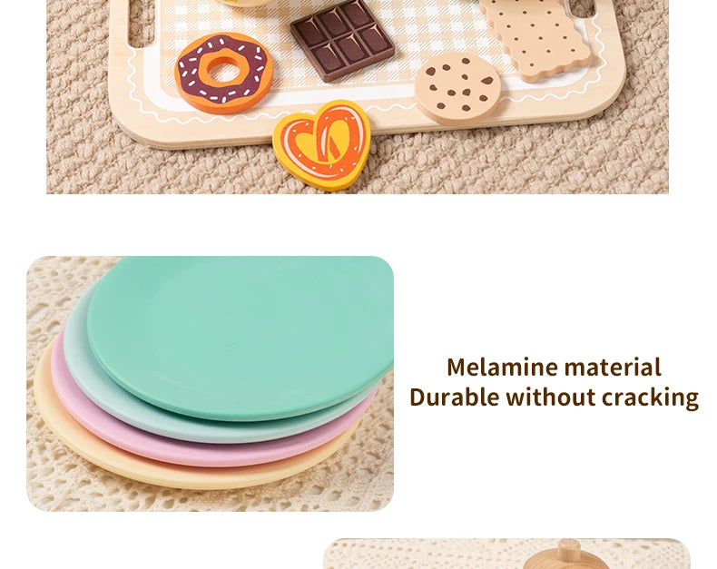 Wooden Pretend Tea Set